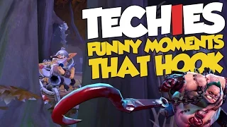 DotA 2 Techies Funny Moments - That Hook!