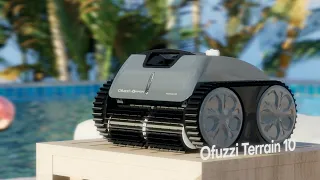 Ofuzzi Terrain 10 Cordless Robotic Pool Cleaner | Powerful Active Scrubbing, Ultimate Clean