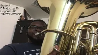 2020-2021 Tuba All-State Etude #1 (Grigoriev #26, pg.20, D Major).