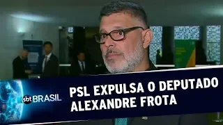 PSL expulsa o deputado Alexandre Frota do partido | SBT Brasil (13/08/19)