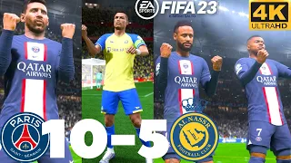 FIFA 23 - PSG 10 - 5 Al Nassr - Friendly Match | PS5™ Next Gen [ 4K]