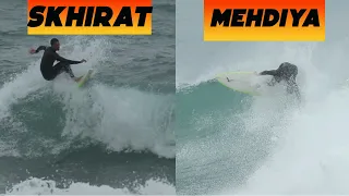 Surfing Mehdiya et Skhirat same day 🌊 🏄‍♂️ VLOG23 صورفينا مهدية و صخيرات فنهار واحد