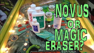 Novus or Magic Eraser For Cleaning A Playfield? - Bally's 1971 Four Million B.C. Pinball - Repair #5