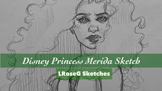 Sketching: Princess Merida FanArt-Timelapse✨ (#shorts)
