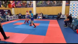 WAKO Kickboxing Kick Light-contact 42kg girl Chernigov