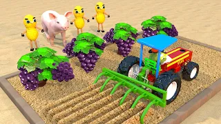 Diy how to make Mini Tractor making modern agriculture plough machine for grape farming