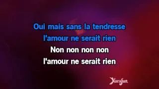 Karaoké La tendresse - Bourvil *