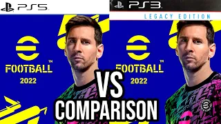 eFootball 2022 PS5 Vs PS3