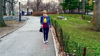 Navigating NYC with my White Cane | Legally Blind