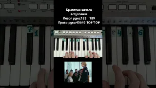 Крылатые качели вступление на пианино (синтезаторе) 🎹 Обучение