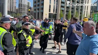 FA Cup Semi-Final - Manchester City and Liverpool fans clash