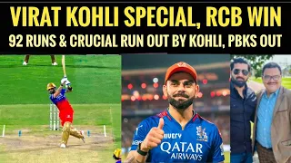 Kohli’s 92 & run out at crucial stage highlight of 60 runs victory of RCB over PBKS