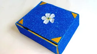 تزيين علبة من الكرتون بطريقة فاخرة - DIY elegant box for gifts - wedding - accessories