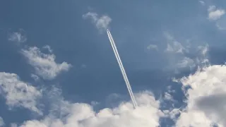 Airbus A380 Cooma NSW flyover - Qantas QF94 - 40000FT