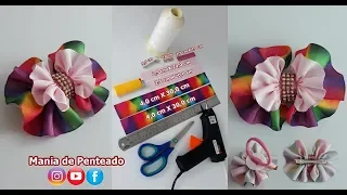 Laço Simples Franzido Duplo | Laço de Fitas de Gorgurão | DIY | Tutorial🎀