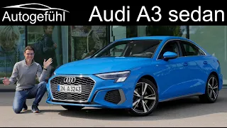 all-new Audi A3 sedan FULL REVIEW 2021 A3 Limousine TFSI vs TDI comparison - Autogefühl