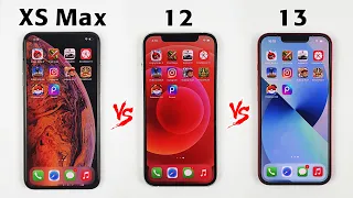 iPhone XS Max vs iPhone 12 vs iPhone 13 in 2022 | SPEED TEST!