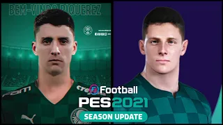 Cópia Base do lateral-esquerdo Joaquín Piquerez do Palmeiras PES 2021