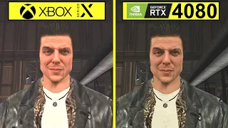 Max Payne Classic Xbox Series X vs PC RTX 4080 4K 60 FPS Graphics Comparison