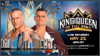 WWE 2K24 | Gunther vs. Randy Orton - King of the Ring tournament: King and Queen of the Ring 2024