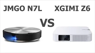 Jmgo N7L vs Xgimi Z6 comparison of Full HD projectors on DLP Led technology.