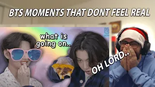 I.... - Shiki Reacts To BTS moments that don't feel real | Reaction