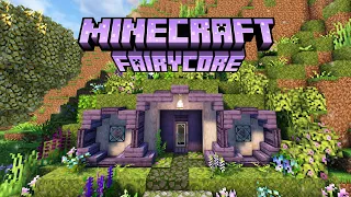 My Cozy Hobbit Hole Starter Base ♡ Fairycore Minecraft Episode 3 ♡