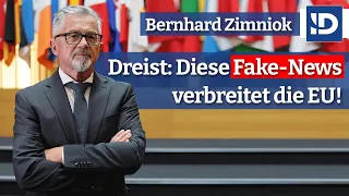 Dreist: Diese Fake-News verbreitet die EU! | B. Zimniok