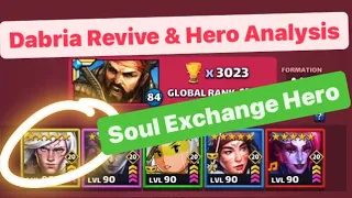 Empires & Puzzles Soul Exchange Hero RAiD Test & Card Analysis of ☀️ Dabria❗️