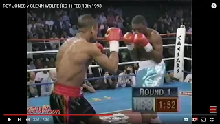 JONES v WOLFE (KO 1) FEB 13th 1993