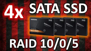 4 SATA SSD on RAID 10, 0, 5 или какой будет прирост от такой системы на SATA SSD