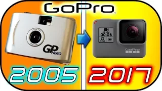 EVOLUTION of GoPro action cameras (2005-2017) gopro 35mm - gopro hero 6