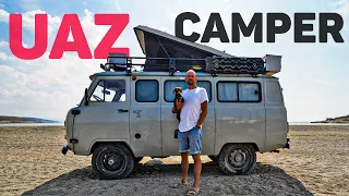 MIT DIESEM UAZ BUCHANKA NACH ASIEN |  30.000 Kilometer im DIY CAMPER