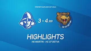 1.kolo HK Martin - HC 07 Detva 3:4pp Kaufland Tipsort Cup