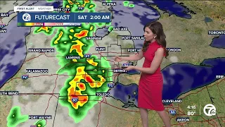 Rain and storm chances for Memorial Day Weekend