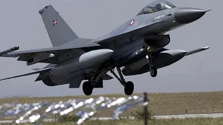 Ukraine war: Russia claims it brought down 42 drones over Crimea, as US pledges F-16 training