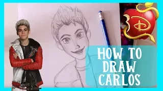 How to Draw CARLOS from Disney's DESCENDANTS' Wicked World - @dramaticparrot