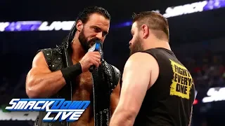Drew McIntyre attacks Kevin Owens prior to their impromptu match: SmackDown LIVE, July 30, 2019
