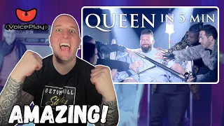 Queen in 5 MIN - Voiceplay || Musician Reacts