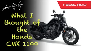 My Review on the Honda CMX1100