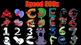 Alphabet Lore But Everyone Dead Zoombile - Monster - Evil - Baby -Zombies-Rainbow Friend(Speed 999X)