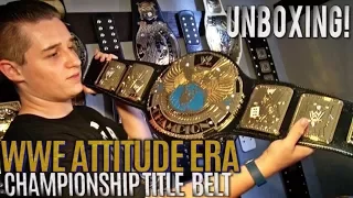 WWE ATTITUDE ERA CHAMPIONSHIP TITLE BELT UNBOXING!!