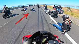 When you THINK you are FAST and then this HAPPENS - Epic Motorcycle Moments