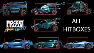 Ultimate Guide to HITBOXES in Rocket League Sideswipe (pre-season to season 2 car hitboxes)