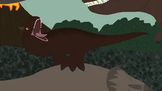 Jurassic World 2 Carnotaurus vs Sinoceratops (animated)