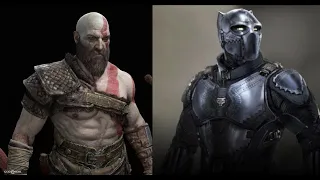 KRATOS VS BLACK PANTHER RETURN ENTRY GOD OF WAR RAGNARÖK WAKANDA FOREVER #shorts #whatsappstatus