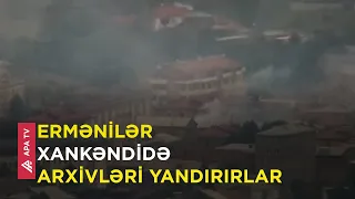 DİN: Xankəndi şəhərində qəsdən yanğınlar törədilir – APA TV