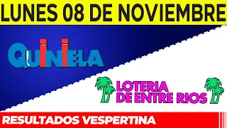 Resultados Quinielas Vespertinas de Córdoba y Entre Ríos, Lunes 8 de Noviembre