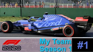 Starting something great! (F1 2020 My Team Career Ep. 1)