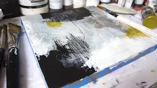 Abstract Art Mark Making #4 | Scratching and Scribbling